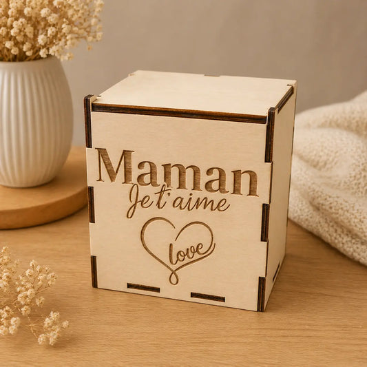 Boîte à mug face devant maman je t'aime