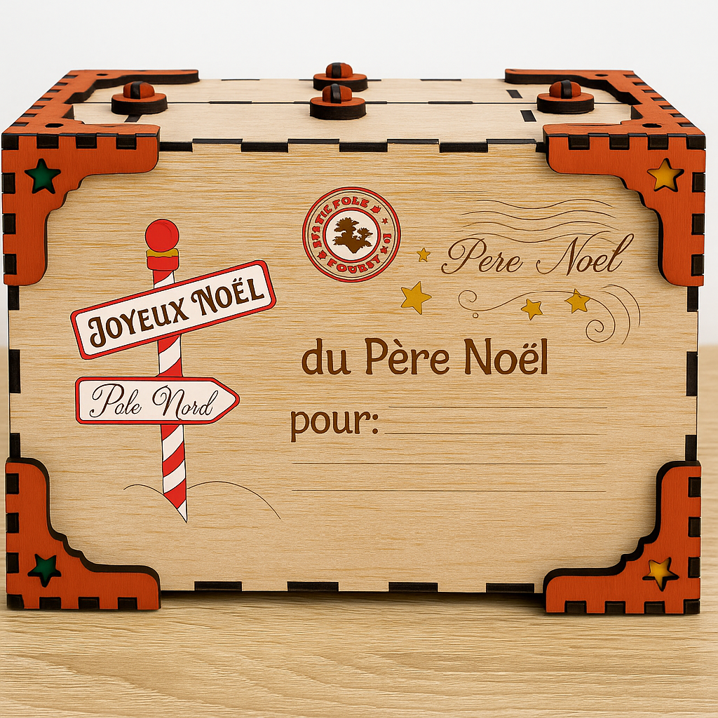 Calendrier de l'Avent en Bois – Édition Valise Peinte à la Main 🎄 Cilou créations