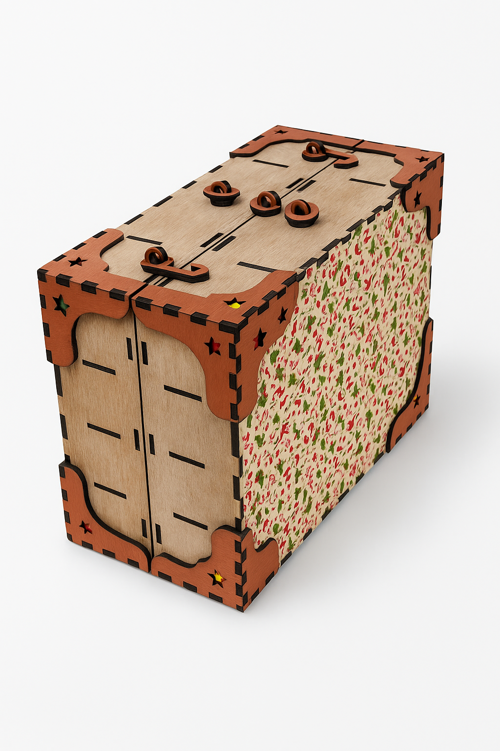Calendrier de l'Avent en Bois – Édition Valise Peinte à la Main 🎄 Cilou créations
