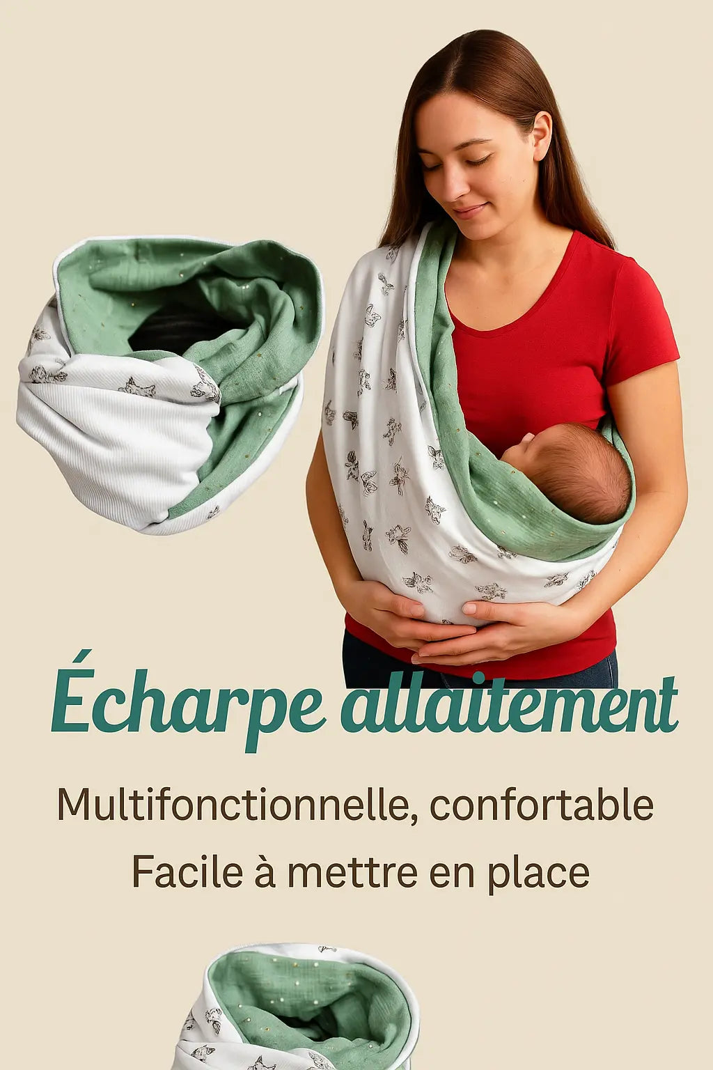 Écharpe d’allaitement Cilou créations