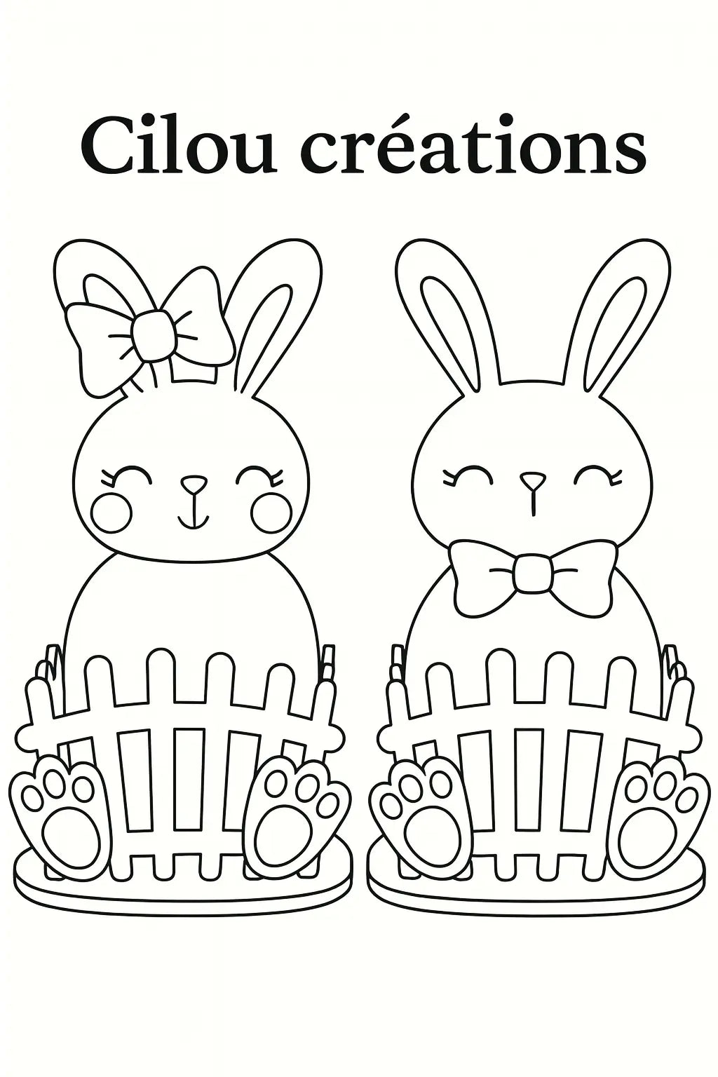 Coloriage offert numérique Cilou créations