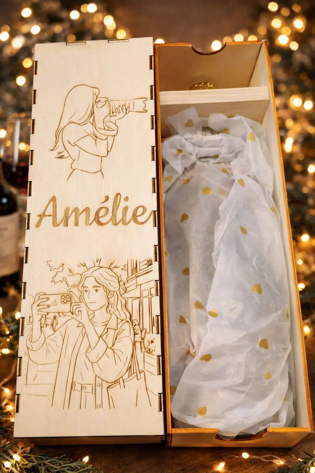 Coffret bouteille personnalisé