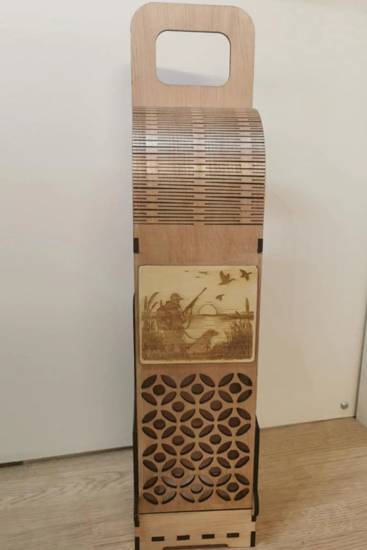Coffret bois pour bouteille Cilou créations