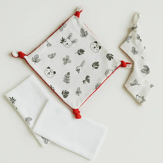 Coffret naissance – Doudou & lingettes lavables Cilou créations