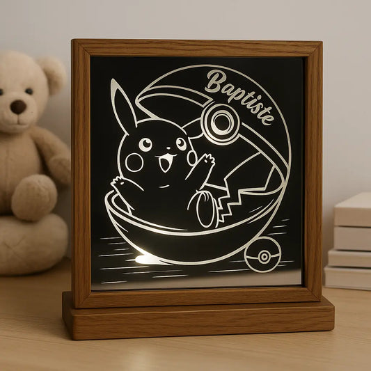 Miroir gravé LED personnalisé Cilou créations