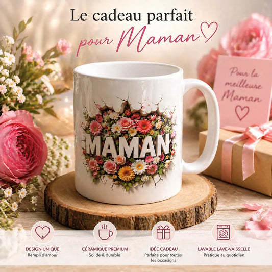 Mug maman floral