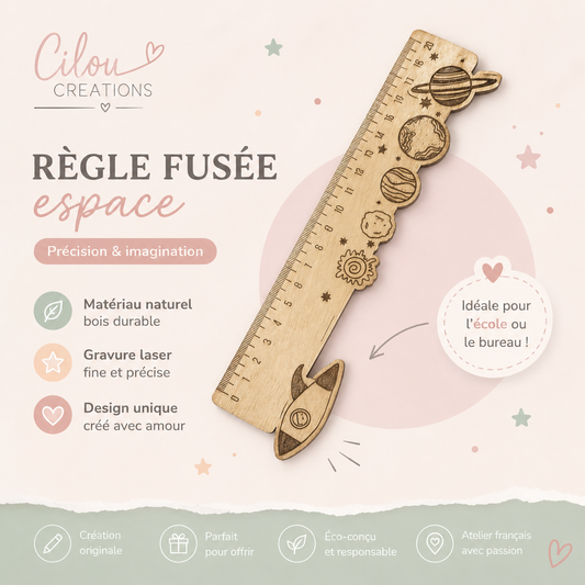 Règle en Bois de Balsa