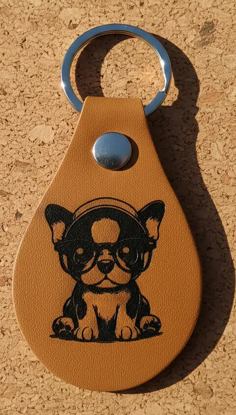 Porte clés simili chien Cilou créations