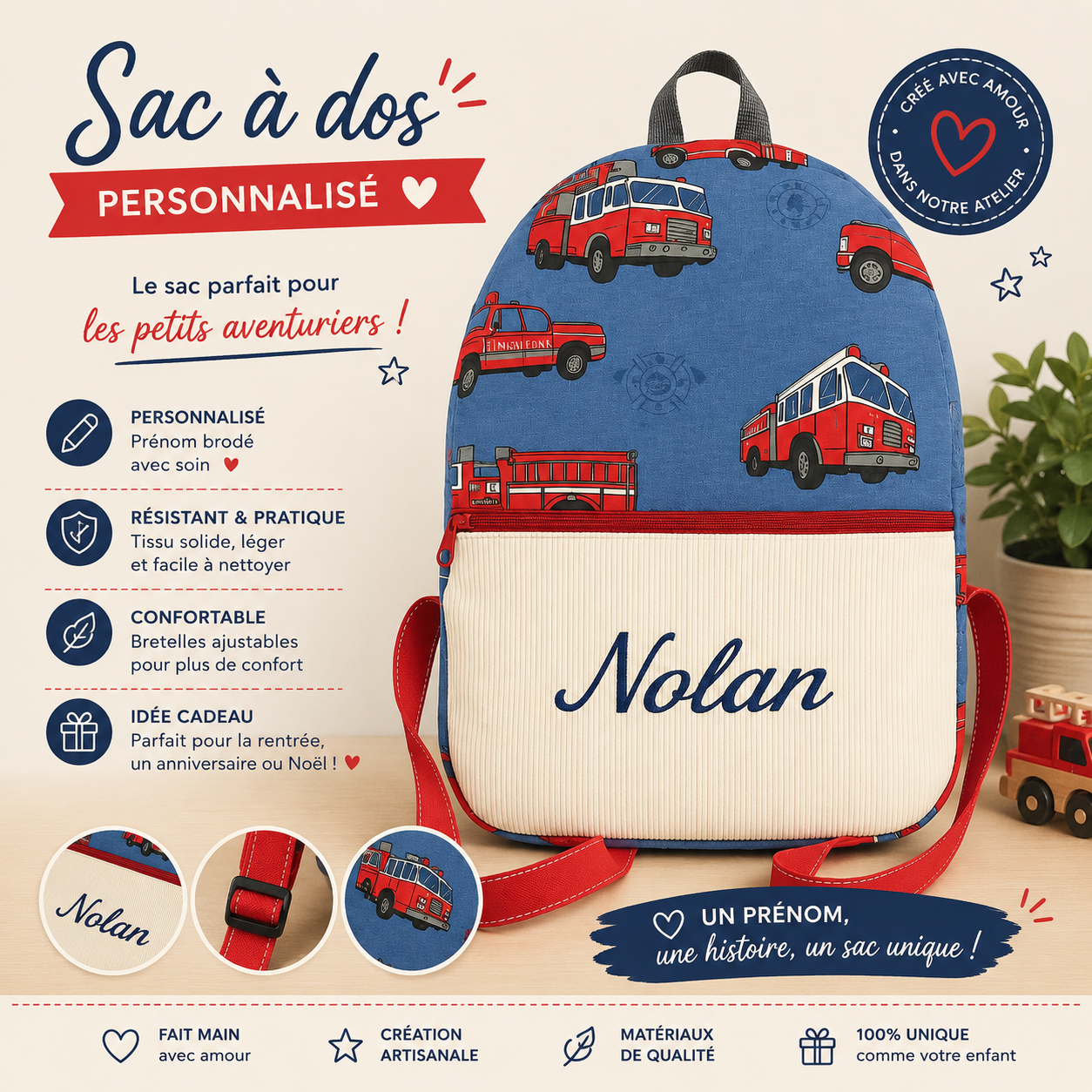 Sac à dos pour vos enfants ou pour vos balades.